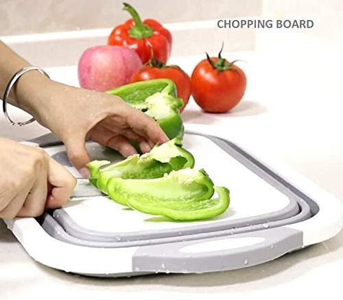 3- in-1 Collapsible Cutting Board With Dish Tub Basket