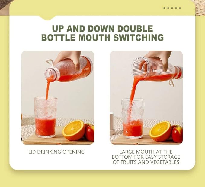 Electric Mini Juicer Bottle for Smoothies, Shakes, Juices (380 ml)