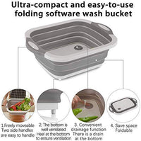 3- in-1 Collapsible Cutting Board With Dish Tub Basket