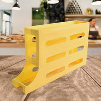 3-Layer Rolling Egg Storage Rack Dispenser (1 Pc)