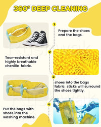 360° Deep Clean Shoe Washing Machine Bag(pack of 2)